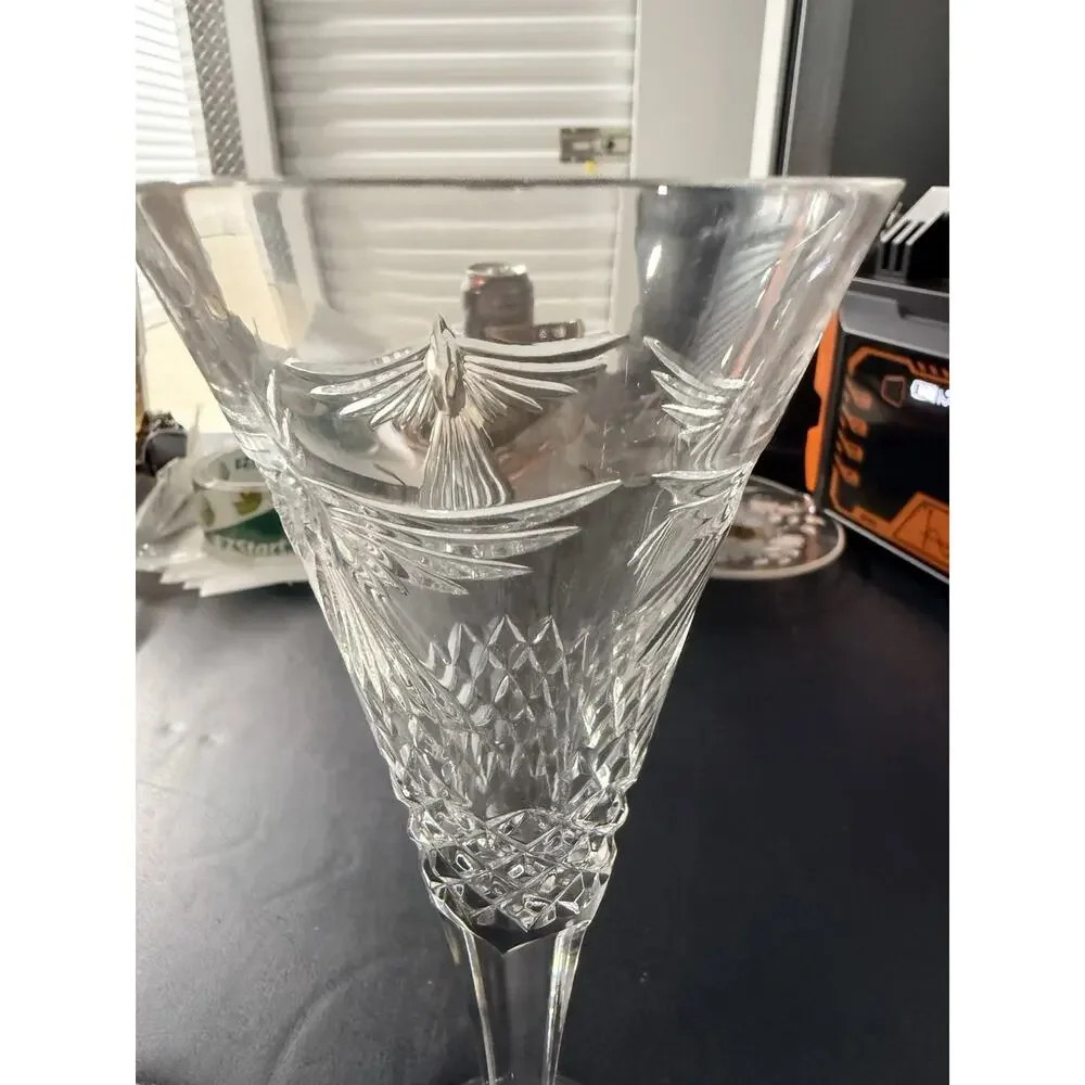 2 Vintage Waterford Crystal Millennium Champagne Toasting Flutes Wedding
